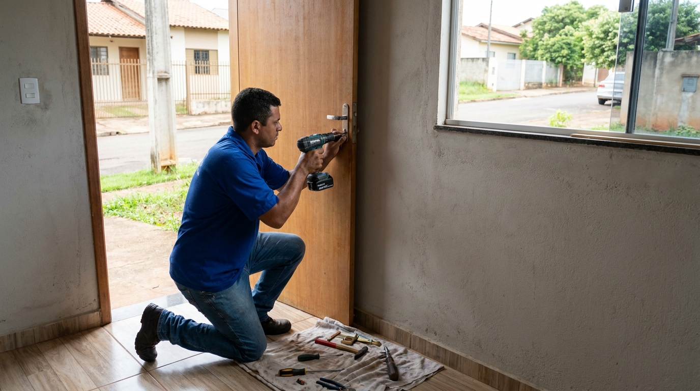 Instalação de Fechadura Residencial profissional em Uberlândia‑MG
